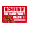 Aluminiumschild HFC Hallotri