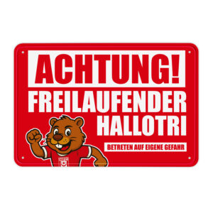 Aluminiumschild HFC Hallotri