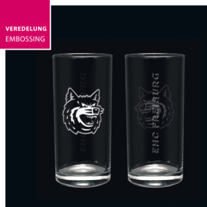 Trinkglas Embossing EHC Freiburg