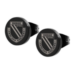 9302_cottbus-schwarz Ohrstecker Energie Cottbus